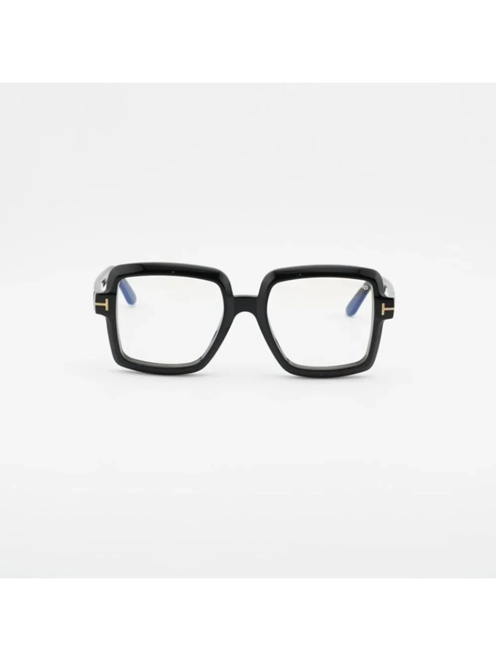 Tom Ford FT5913-B 001 Eyeglasses Shiny Black 53mm Square Frame